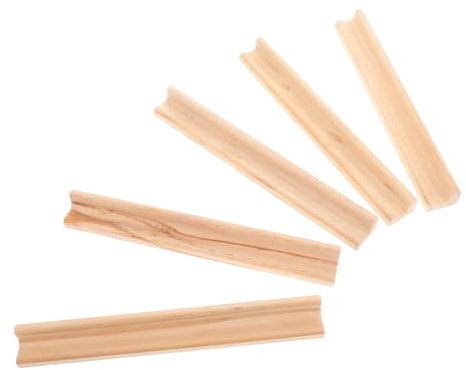 ibasenice 5 Stück Holzdomino-halter Für Mexikanischen Zug Domino-tabletts Aus Langlebigem Holz Für Mahjong Und Wortspiel Sichere Spielstein-aufbewahrung Rustikales Design Für Spieltische