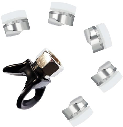 Replacement Parts Compatible with Graco Airless Paint Spray Guns Nozzles Set, Includes 246215 7/8” Reversible Thread Tip Guard Base/Nozzle Seats & 246453 Seal Tip Gaskets (1+ 5pk)