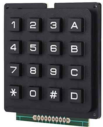 TIKATARER Tastatur, Tastaturmodule mit 16 Tasten, Nummernblock, 4 X 4 Drucktasten, Externe Tastatur für MCU