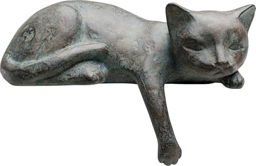 Kare Design Deko Figur Cats Life, Grau, Deko Objekt, Wohnaccessoires, Katzen, Tiermotiv, 11x17x8 cm (H/B/T)
