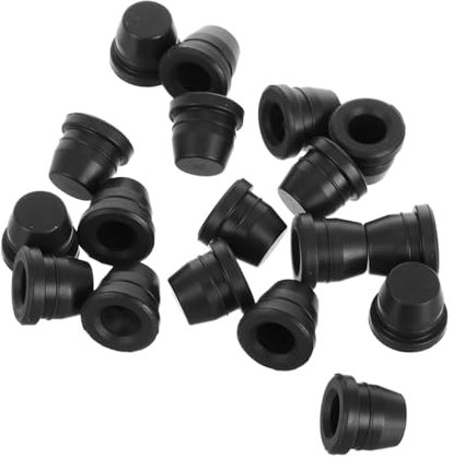 Gatuida 18pcs Brake Pump Rubber Cap Brake Fluid Brakes Screws Bicycle Brake Bleeder Caps Brake Bleed Nut Motorcycle Bleeder Caps Bolt Bleed Screw with Dust Cap Brake Reservoir Sock Black