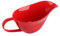 Fenteer Porcelain Gravy Boat, Red, Classic, Ergonomic Handle, Large Spout, Sturdy Material, Server, 20cm x 20cm x 8cm