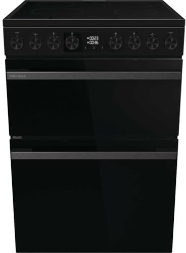 Hisense Hi6 Max 60cm Electric Cooker with Ceramic Hob - Jet Black - A Rated