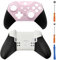Hzxkqmil Front Back Housing Shell Case Replacement Custom Shell Cover Faceplate Accessories for Xbox Elite Controller Series 2, Pink + White