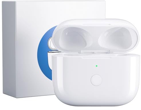 Wireless Charging Case Replacement Compatible with AirPods Pro 1 and 2 Gen, Airpods Pro Case with Bluetooth Button for Pairing, 660 mAh Airpod Pro 2 Case Replacement