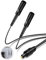 Cable Óptico Audio Digital Toslink Digital de 1 Entrada a 2 Salidas, Cable de Audio Óptico para Cine en Casa, Reproductor de DVD y TV, 0,3 m (1 Macho a 2 Hembras)
