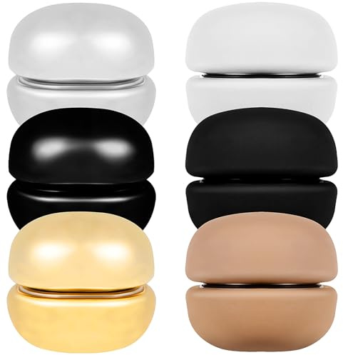 Magnetische Hijab Clip Anstecknadeln 6 Paar Runde Legierung