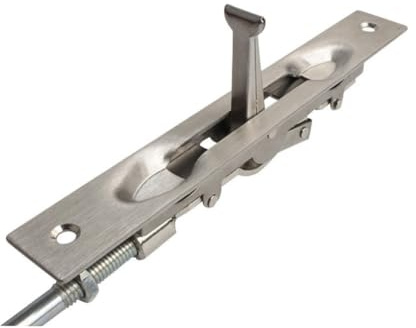 FACAIIO Silberner 304 Edelstahl offene Verriegelung Holztüren und für Fenster mit Diebstahlsicherung, 15,2 cm, 20,3 cm, 25,4 cm, 30,5 cm, 30,5 cm Größen