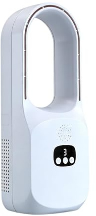 Ventilatore Da Tavolo Rinfrescante – Senza Pale Raffreddato A Semiconduttore | Potenza 3 Velocità, 120° Flusso Ampio, Silenzioso Con Funzione Riscaldamento, Estate Inverno, Ideale Camere Uffici Comodi
