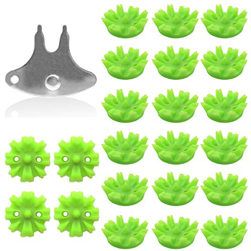 Kilter FlexGrip Cricket Spikes for Ultimate Grip on Wet/Soft Ground (Includes Spanner)