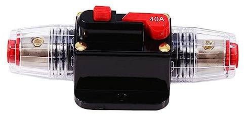 Interruttore termico, Inverter fusibile ripristinabile interruttore ripristinabile 12V DC 40A per auto