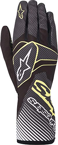 Alpinestars Karthandschuhe Tech 1-K Race V2 Carbon Black/grün XXL