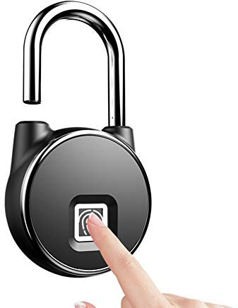 Buyter APLICACIÓN Bluetooth Recargable Smart Touch Impermeable Reconocimiento de huellas dactilares Seguridad Candado sin llave (Huella Dactilar)