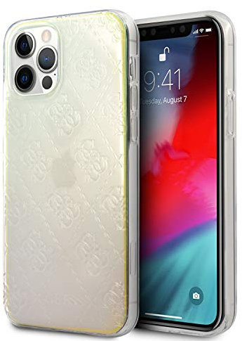 GUESS GUHCP12M3D4GIRBL 4G 3D Pattern Collection Case for iPhone 12/12 Pro 6.1 Inch Fuel Hard Case