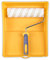 HARDY WORKING TOOLS Set peintre, rouleau de peinture, bac à peinture, film de protection et rouleaux de couleurs, Hauteur des poils 12mm, Largeur 25cm, Diamètre 48mm, blanc-jaune-gris, A0180-514000