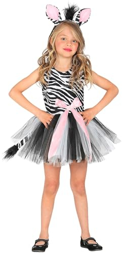 W WIDMANN MILANO Party Fashion - Kinderkostüm Tier, Kleid mit Tutu, Haarreif, Tierkostüm, Faschingskostüme