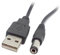 NFHK Câble de charge USB 2.0 type A mâle vers 5,5 x 2,5 mm CC 5 V 80 cm