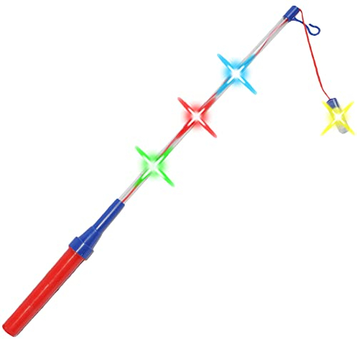 alles-meine.de GmbH 3 Stück LED - Blink & LEUCHT - Laternenstäbe - elektrisch Blinkender Stab für Batterie - z. B. für Laternen & Lampions - 51 cm - Bunte Farben - HELL - Later..