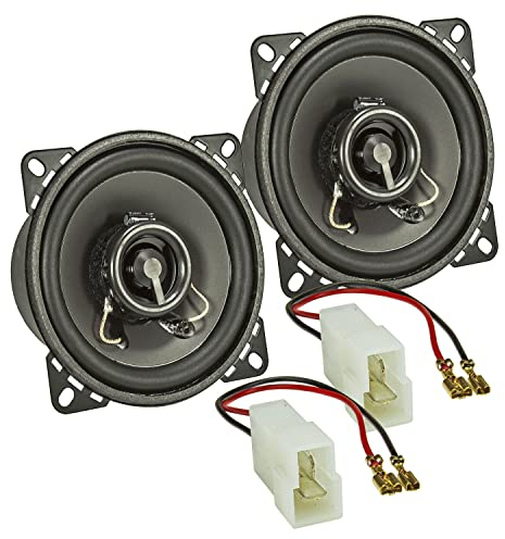 tomzz Audio 4054-004 TA10.0-Pro Lautsprecher Einbau-Set kompatibel mit Suzuki Jimny I FJ 1998-2018 100mm Koaxial System