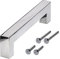 Stahlia 1 x Möbelgriff Chrom glänzend Lochabstand 224mm Edelstahl Schrankgriffe Küchengriffe Schrankgriffe Stangengriffe eckig Wohnzimmer Möbel Bad Möbel Schrank Profil: 15x15mm inkl. Schrauben