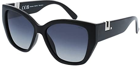 INVU By Swiss Eyewear Group Sonnenbrille Damen Ultra Polarized B2216E, schwarz hochglanz, 54 Donna