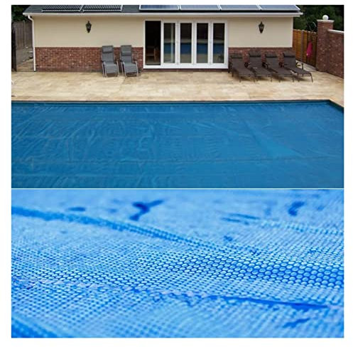 Solar Cover for Swimming Pools Rectangle Swimming Pool Solar Cover 2m 3m 4m 5m 6m 7m 8m 9m 10m - Extra Large 16 Mil Blue Bubble Solar Blanket for Inground Pools/Above-Ground Pools/Spa and Hot Tub