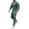Jogginganzug Herren Winter Herbst 2-Teilig Trainingsanzug Einfarbig Rundhals Sportanzug Baumwolle Jogginganzüge für Männer Hausanzug Warm Hosenanzug Festlich Elegant Trainingsanzüge Fussball