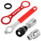 Lvjkes estrattore pedivella Bici, estrattore di pedivelle per Bicicletta, smontatore di Movimento Centrale, Set di Chiavi, guarnitura MTB con Filettatura Quadrata, utensile per Chiave per ASSE