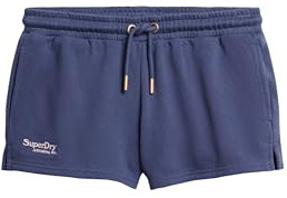 Superdry Damen Essential Shorts mit Logo Mariner Marineblau 40