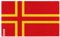 Drapeau Normandie Plusieurs Tailles en Polyester 60x90cm 4. 2 œillets à gauche avec bande blanche