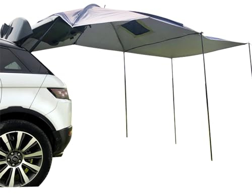 JSCARLIFE Multifunktionales tragbares Anhängerzelt, Dachabdeckung, Autounterstand, ultraleichte Markise, Anti-Sun- und Regendicht, Pergola für Outdoor, Camping, Reisen, Picknick, Angeln, Strand