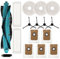 Kit de accesorios para Cecotec para Conga 11090, accesorios para aspiradora, cepillo lateral principal, filtros HEPA, paño de fregona (A)