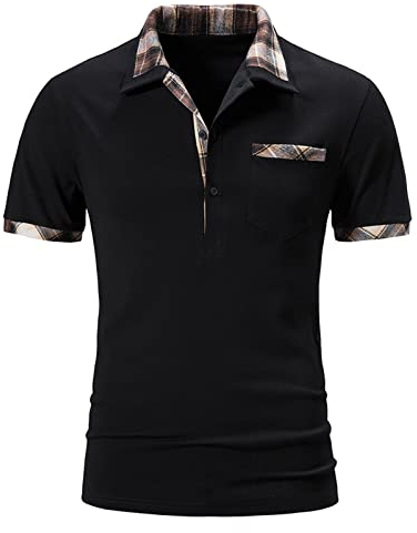 Polohemd Herren Mit Tasche - Poloshirt Herren Übergröße Mit Brusttasche Kurzarm 6XL - Polo Herren T-Shirt Regular - Poloshirt Herren Baumwolle Kurzarm Mit Brusttasche - Poloshirts Für Herren XXL