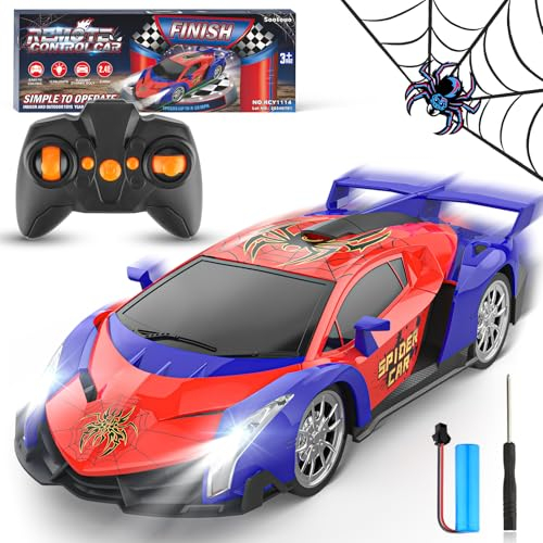 Voiture Télécommandée 1/18 RC Drift Car 15km/h 2.4Ghz Radiocommandée Rechargeable - Course Véhicule Jouet Enfant Jeu Intérieur Extérieur Cadeau Garçon Fille 3-9 Ans