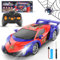 Ferngesteuertes Auto Spider Spielzeug ab 3 4 5 6 7 8 9+ Jahre, 1:18 RC Auto mit Fernbedienung 2.4Ghz Aufladbarer mit LED Licht Drift Car Kinder Spiele Draußen Drinnen Geschenk Jungen Mädchen