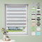 Doppelrollo klemmfix ohne Bohren B55 x H120cm-Stoffbreite 51cm Grau Rollos für Fenster Fensterrollo innen ohne Bohren Klemmrollo Rollo Springrollos Sonnenschutz & Sichtschutz