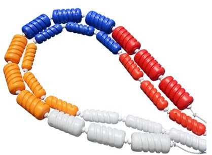 Corde de sécurité pour piscine - Résistant aux UV - Avec barrière de sécurité - Rouge - 25 m