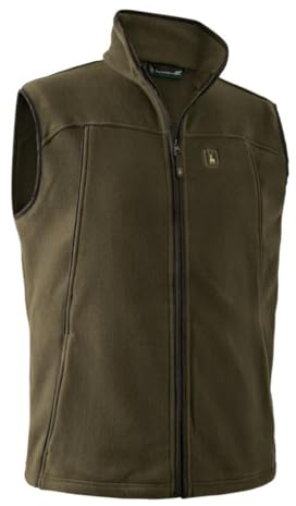 Deerhunter Eagle Fleece waistcoat Tarmac Green | Stretch-Fleecematerial in einer Materialstärke von 320 g/m². Details in Wildleder-Imitat. 2 Reißverschlusstaschen.