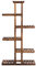 GYMAX Scaffale Porta Piante da Esterno in Legno, Scaffale Portavasi per Fiori Espositore con 6 Livelli, Fioriera Verticale con Struttura Stabile, Portafiori Angolare per Giardino, 75 x 25 x 140 cm