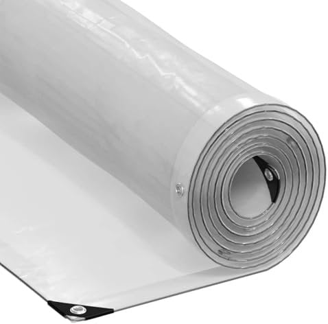 vidaXL Bâche Transparente avec œillets 4x6 m polyéthylène, bâche Claire, bâche Claire résistante, bâche en Plastique Transparente