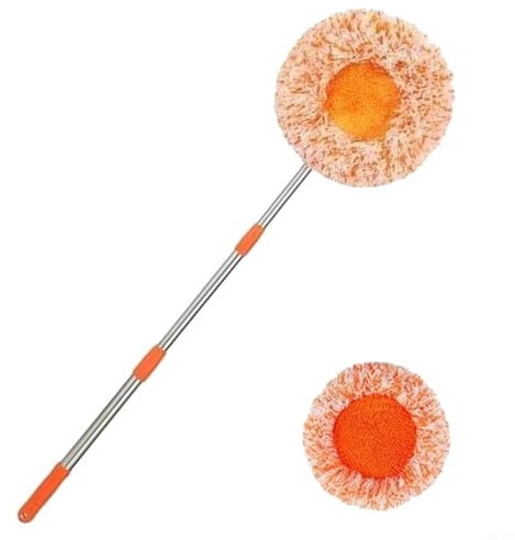 Mocio rotante dal design triangolare con manico telescopico per una pulizia efficace