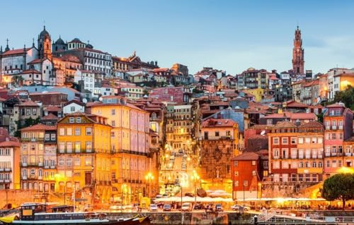 Adult Jigsaw Puzzle 1000 Piece, Portugal Porto City Panorama Jigsaw Puzzles 26x38CM