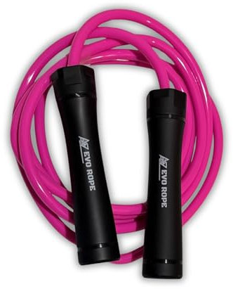 Evo Rope | 1.1LB Weighted Jump Rope for Women & Men – Adjustable 10mm Heavy PVC Skipping Rope for Fitness, Ideal for High-Intensity Training, MMA, Boxing, CrossFit, Weight-loss Workouts