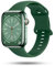 ONEFLOW Soft Band compatibile con Apple Watch SE 1 (44 mm) Cinturino Sport Outdoor Bracciale sportivo Donna Uomo iWatch Bracciali Silicone Morbido, Cinturino di ricambio flessibile in silicone Verde
