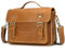 newsbirds Borsa a Tracolla in Pelle da Uomo, Piccola Messenger Bag Elegante in Design Vintage Borsa a Spalla per Tablet 8.9 Pollici iPad in Vera Pelle, 9505 marrone chiaro