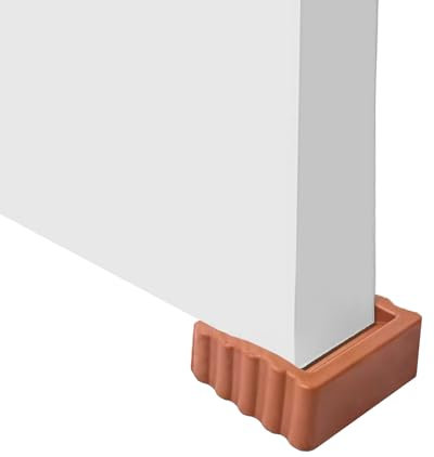 Two-Way Door Stoppers, Doorstop Wedge, Small Size Cube Rubber Door Stops,Brown 2PCS