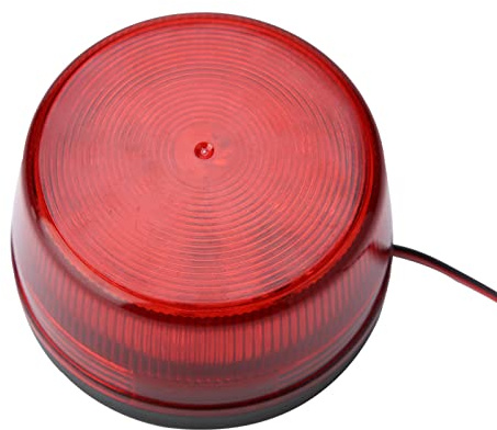 Signalwarnlampe, Rot Blinkende LED Alarmlicht Rund Rote Warnleuchte Sicherheit Alarm Licht Blitzlicht Taschenlampe Warnleuchte für Straßenkegel, Warnsäulen, Leitplanken