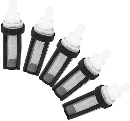 Abaodam 5 Stück Teiliges Edelstahl Wasserpumpenfilter mit Feinem Sieb für Feine Tauchpumpen Langlebiger Wasserzulauffilter Effizienter Partikelfilter für Sauberes Wasser