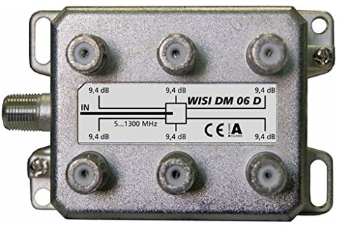 WISI 75109 DM 06 D, Verteiler 1,3 GHz, 6-fach
