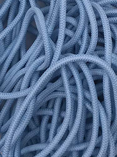 5m Gummikordel am Stück, Gummiband, 22 Farben (Hellblau)